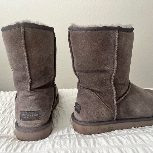 Koolaburra by Ugg Short Gray Suede Boots - Picture 3 of 6